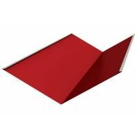 Ендова нижняя металлическая красная