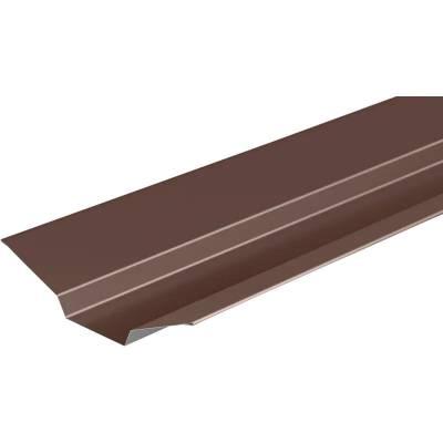 Ендова верхняя металлическая коричневая