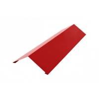 Конёк прямой металлический красный