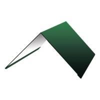 Конёк прямой металлический зелёный