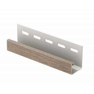 J-планка Ю-Пласт, Рейка фасадная Орех светлый J-планка Ю-Пласт, Рейка фасадная Орех светлый
