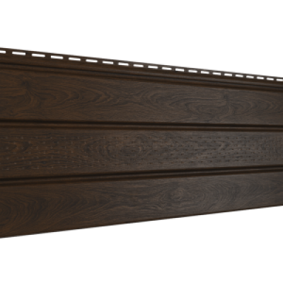 Софит Ю-Пласт PRO, Орех тёмный с частичной перфорацией